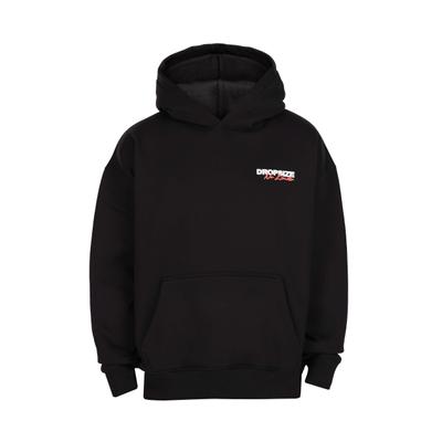 Kapuzenpullover DROPSIZE "Dropsize HEAVY OVERSIZE TOUR HOODIE", Herren, Gr. L, schwarz, 70% Baumwolle, 30% Polyester, mehrfarbig, oversize, ohne Ausschnitt, Pullover Kapuzenpullover