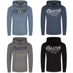 DENIMFY Hoodie Herren Regular Fit DFArno - Navy-Anthra-Mineral Green - 3XL