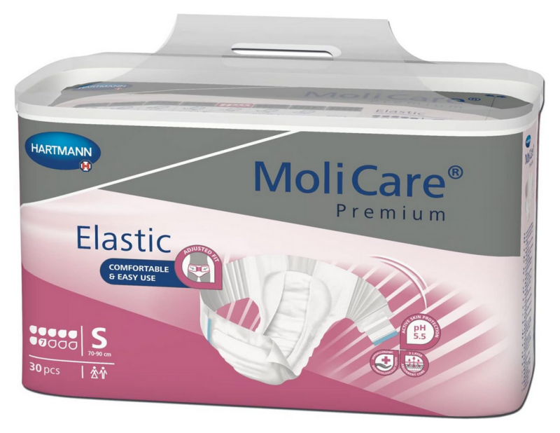 Hartmann Molicare Premium Slip Elastic 7 gouttes Small - 3 paquets de 30 protections