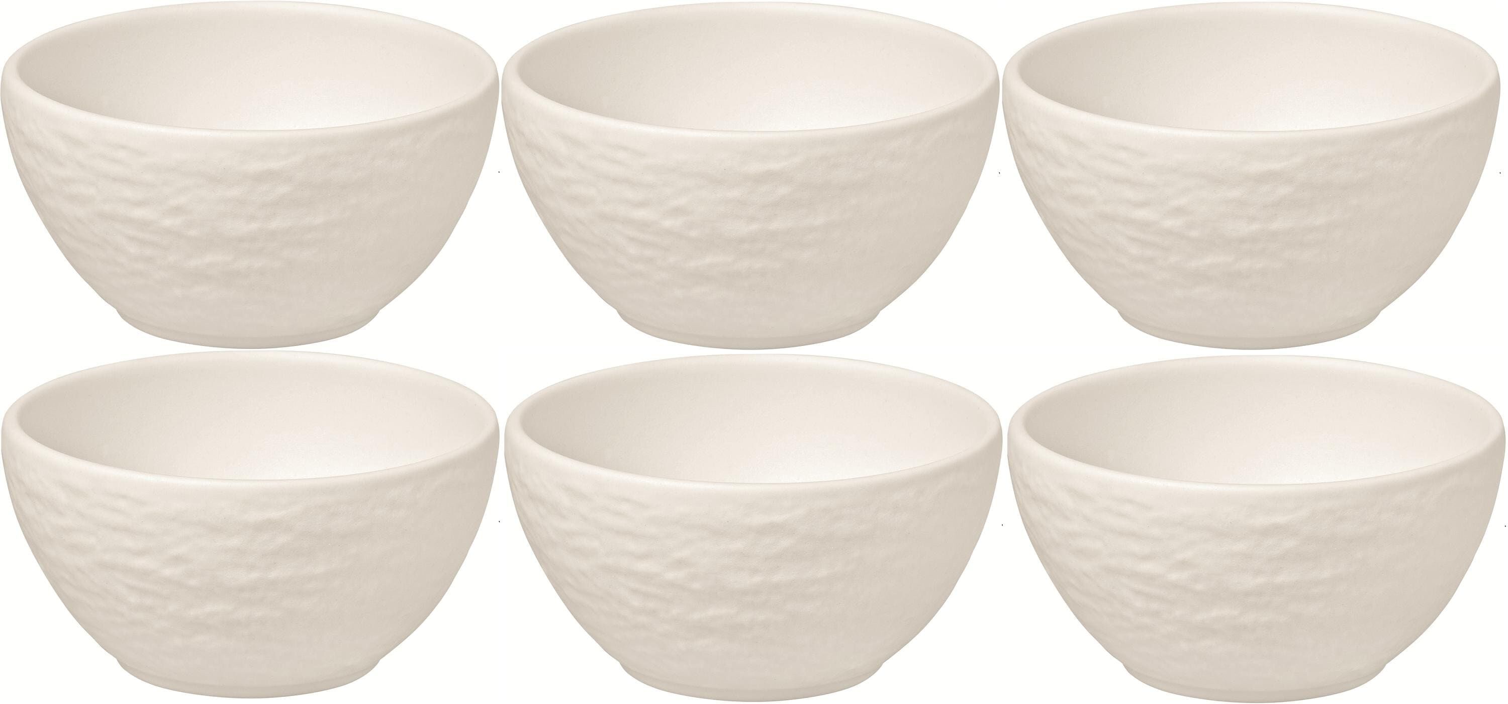 Dipschale VILLEROY & BOCH "Boch Dipschale Manufactur", weiss (weiß), H:4cm Ø:7,7cm, Porzellan, Schüsseln, Dipschale weiß Ø 7,7cm