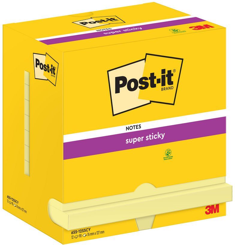 POST-IT Notes SuperSticky 76x127mm gul