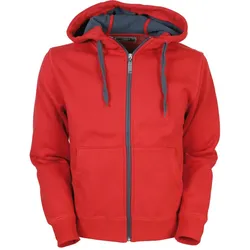James & Nicholson  Herren Bonding Jacke Doubleface Jacket, red/carbon, 2XL