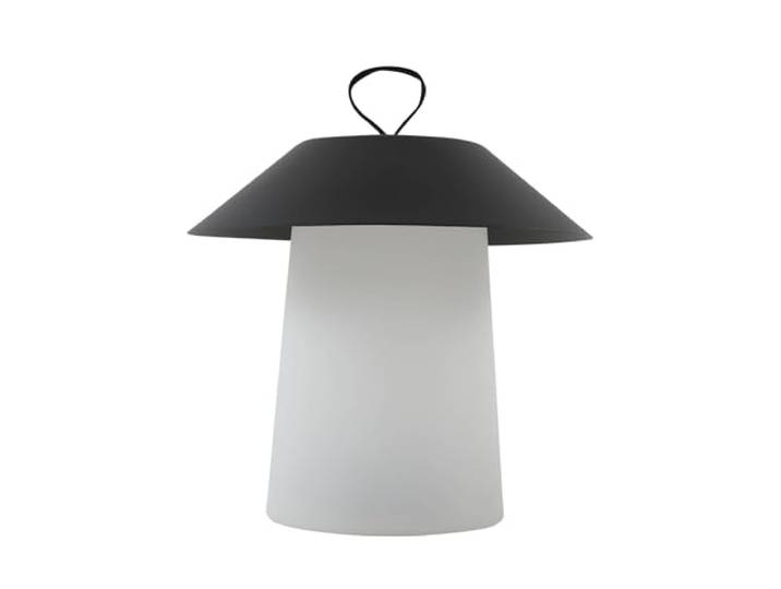 Lindby LED Akkutischlampe, dimmbare Akku Tischlampe kabellos mit Touchdimmer aufladbare tragbare Tischleuchte Outdoor Garten IP44