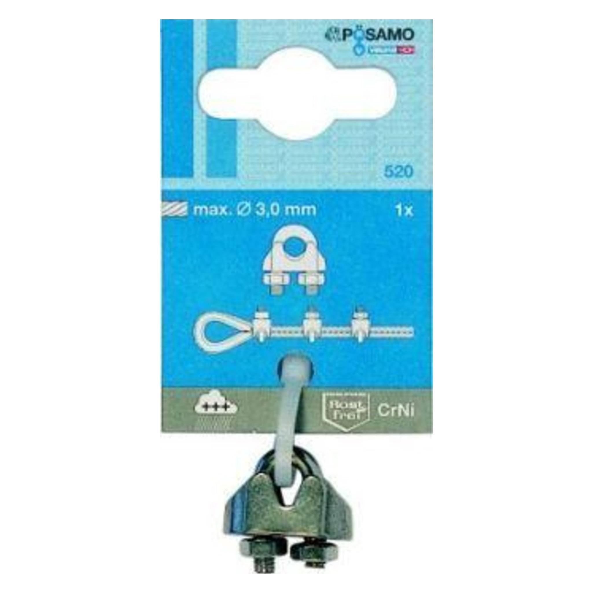 Pösamo Drahtseilklemme V4A 3 mm (4011645001211)