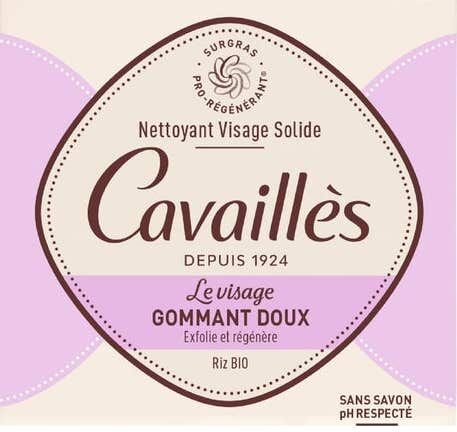 Cavaillès Rogé Jabón Facial Exfoliante Suave de Arroz 70 g