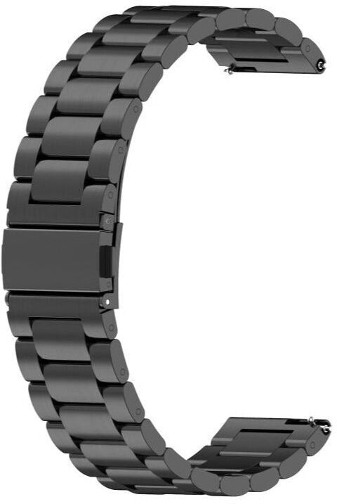 INCOVER Rem til Smartwatch - Rustfri Stål (20mm) - Sort