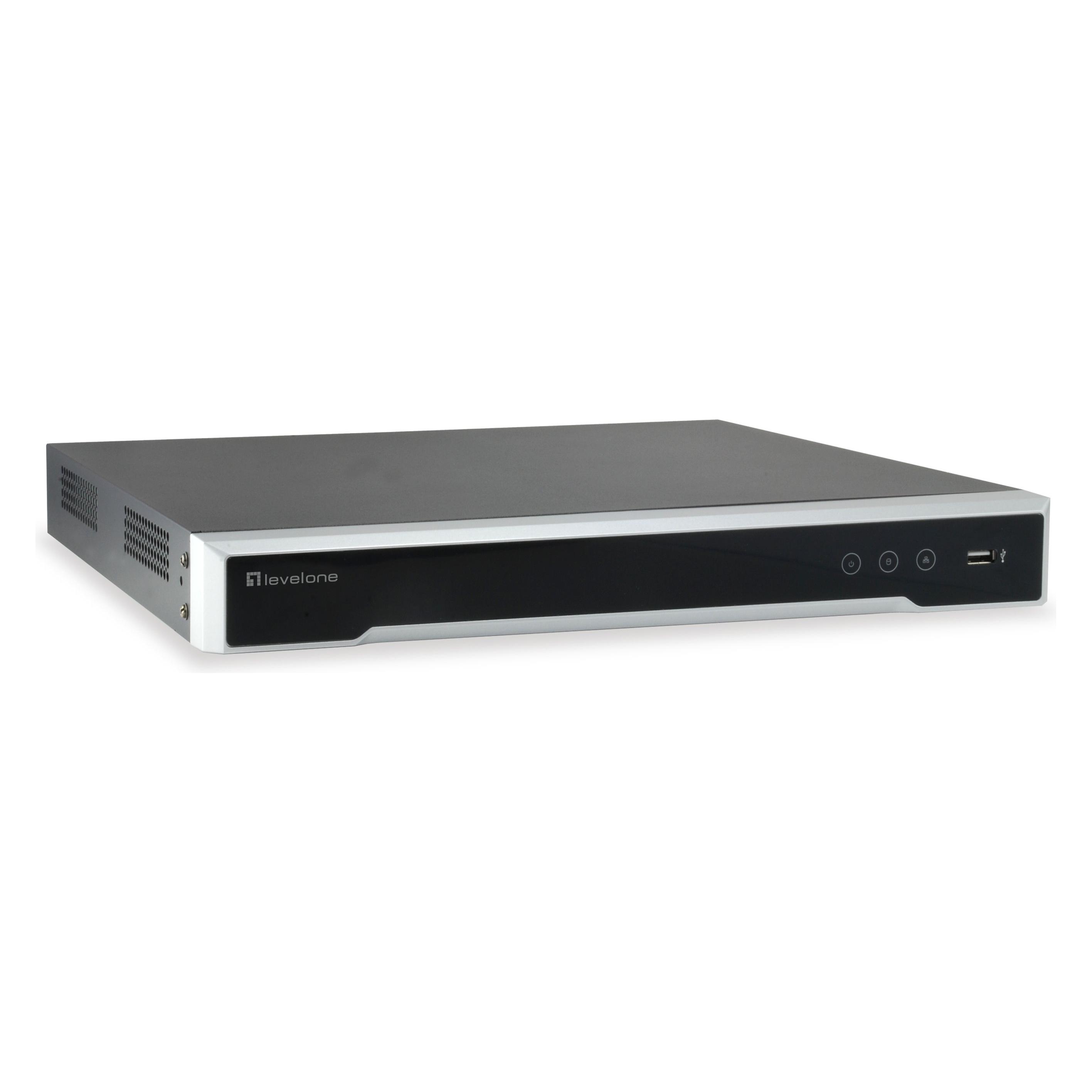 LevelOne NVR-0508 8-Kanal PoE Netzwerk Videorekorder 8 PoE-Ausgaengen H.265/264 (Netzwerk Videorecorder (NVR)) (53132003)