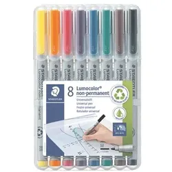Staedtler 8er-Pack Universalstifte »Lumocolor non-permanent« silber