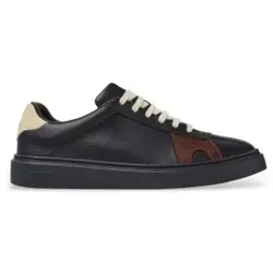 Camper für Herren. K101107-005 Runner Twentyfive Twins Ledersneaker schwarz (43), Wohnung, Schnürsenkel, Lässig