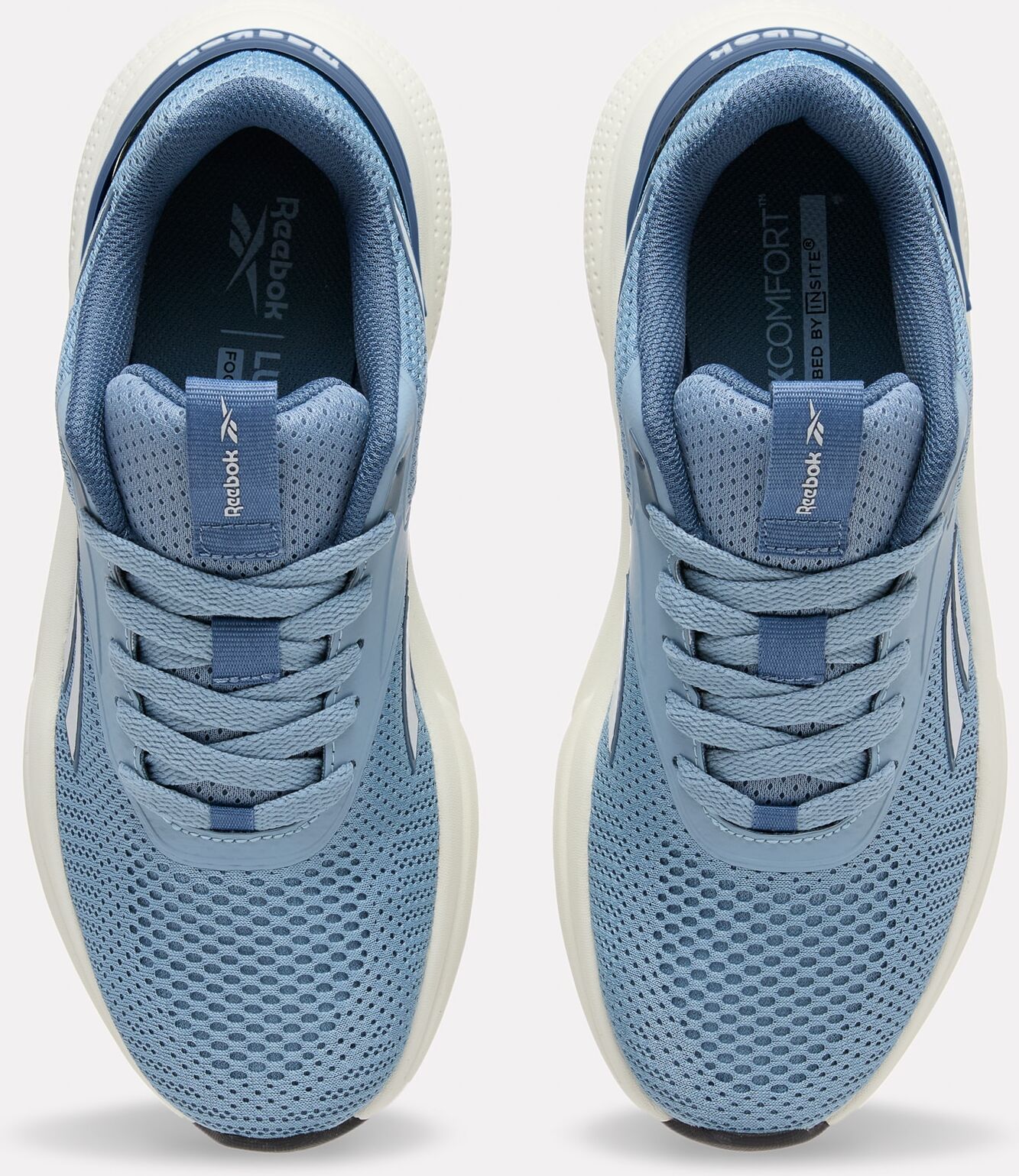 Laufschuh REEBOK "REEBOK RELORA", Damen, Gr. 40, blau (moon, leisure blau, shadow), Synthetik, Textil, Schuhe Laufschuh moon, leisure blau, shadow 40