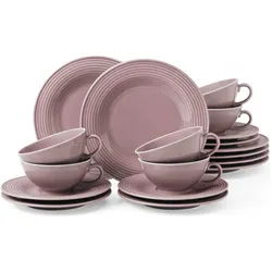 Seltmann, Geschirrset, Beat Color Glaze Teeservice (18 Stk.)