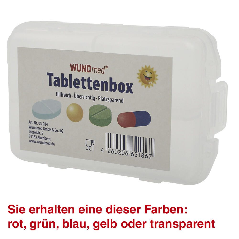 WUNDmed® Tablettenbox farbsortiert 05-024