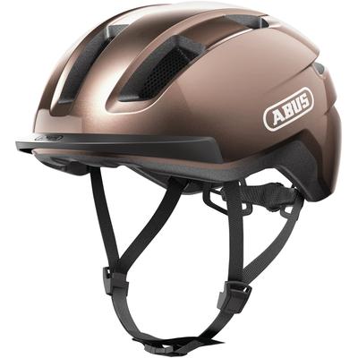 Fahrradhelm ABUS "PURL-Y" Gr. M, braun (metallic copper), Helme, M Kopfumfang: 54cm - 58cm