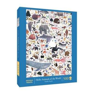 Hello Animals of the World 500-Piece Family Puzzle