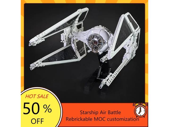 1018 pièces MOC Space Battle série TIE Interceptor-Minifig échelle modèle personnalisé Puzzles technologie bricolage assemblage éducatif jouet cadeau