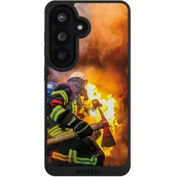 Nivocase Handyhülle für Samsung Galaxy S26 Hülle NIVOpure Case Schwarz Feuer Feuerwehr Lebensretter (Samsung Galaxy S26), Smartphone Hülle, Schwarz