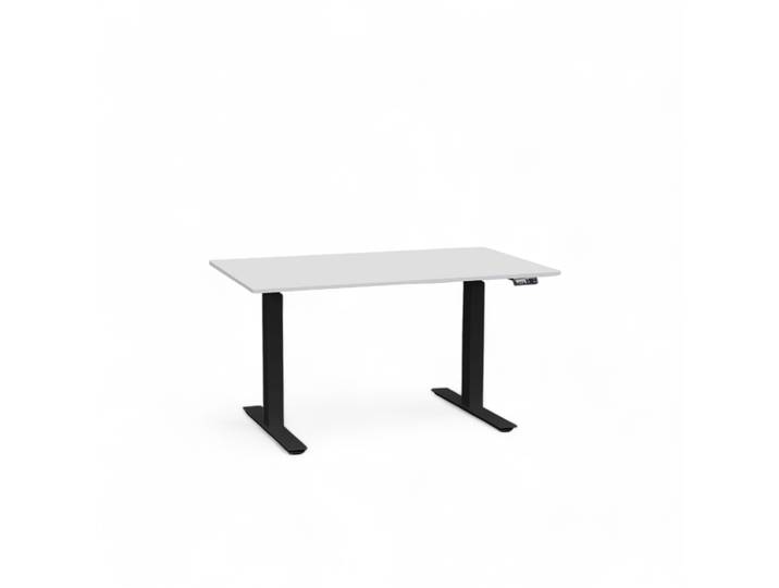 Ergonomischer Elektrisch höhenverstellbarer Schreibtisch Tradingzone Work Pro 120x70 cm, Lichtgrau/Schwarz, Neu, Tisch - ideal fürs Homeoffice oder Büro