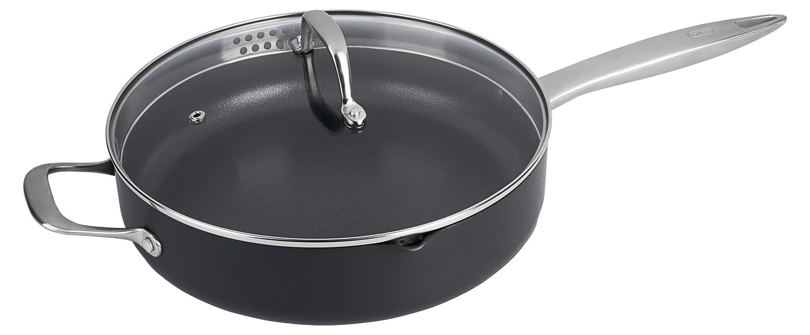 Dripio Aluminium Koekenpan met Antiaanbaklaag en Deksel, 28 cm
