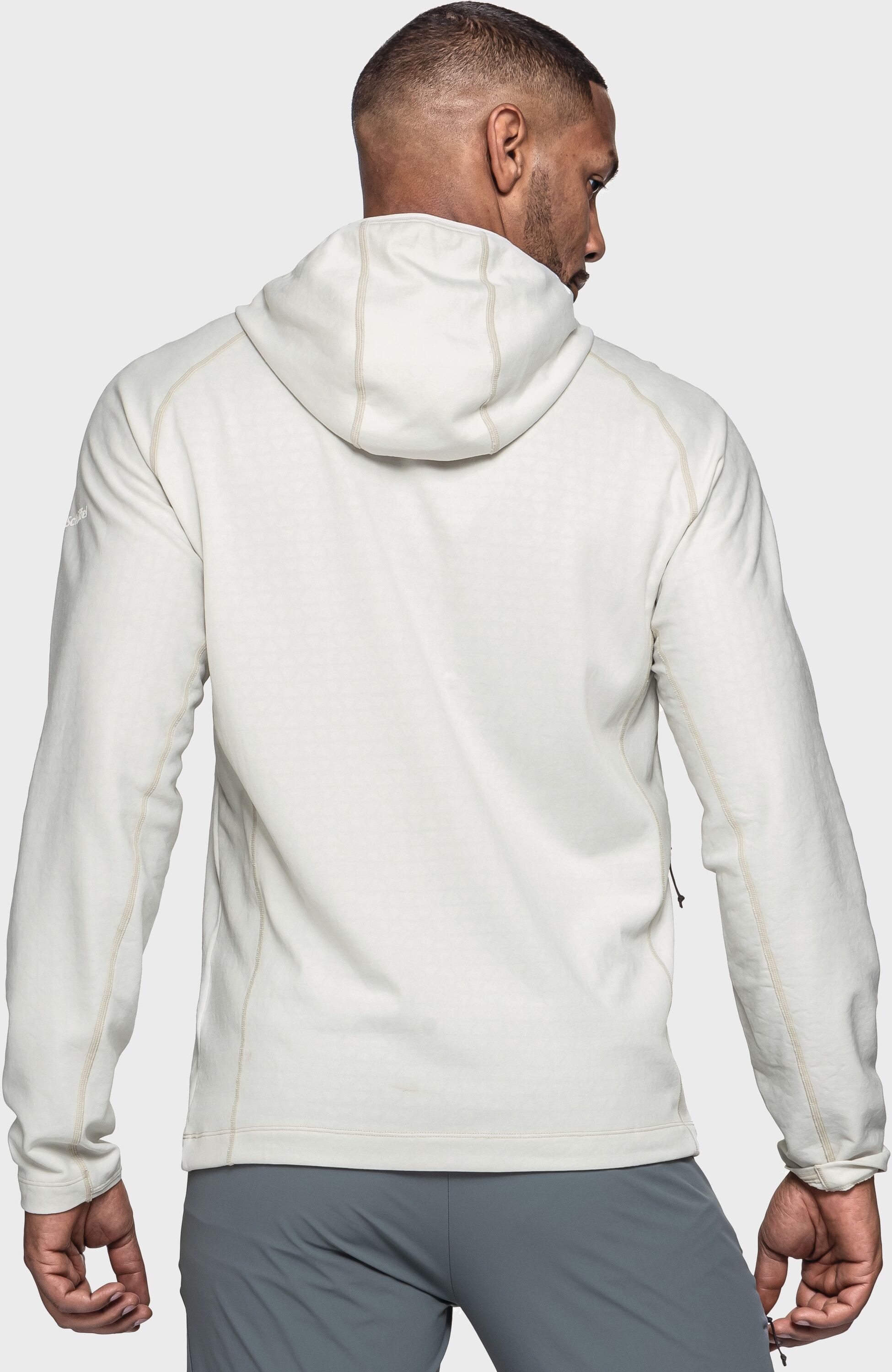 Strickfleece-Pullover SCHÖFFEL "Hiking Fleece Hoody Style Kravica MNS", Herren, Gr. 56, beige (9040, natur), Oberstoff: 100% Polyester, hoch geschlossener Ausschnitt, Pullover Strickfleece-Pullover 9040, natur 56