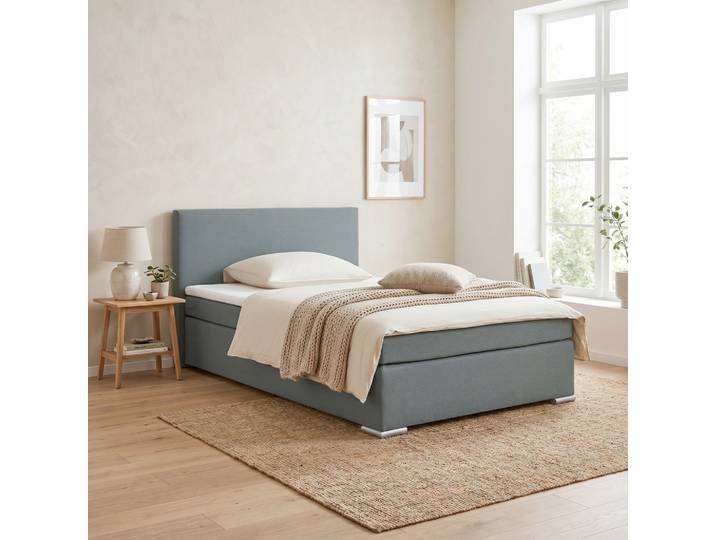 Boxspringbett Mira 2 Graphitfarben ca. 140x200cm