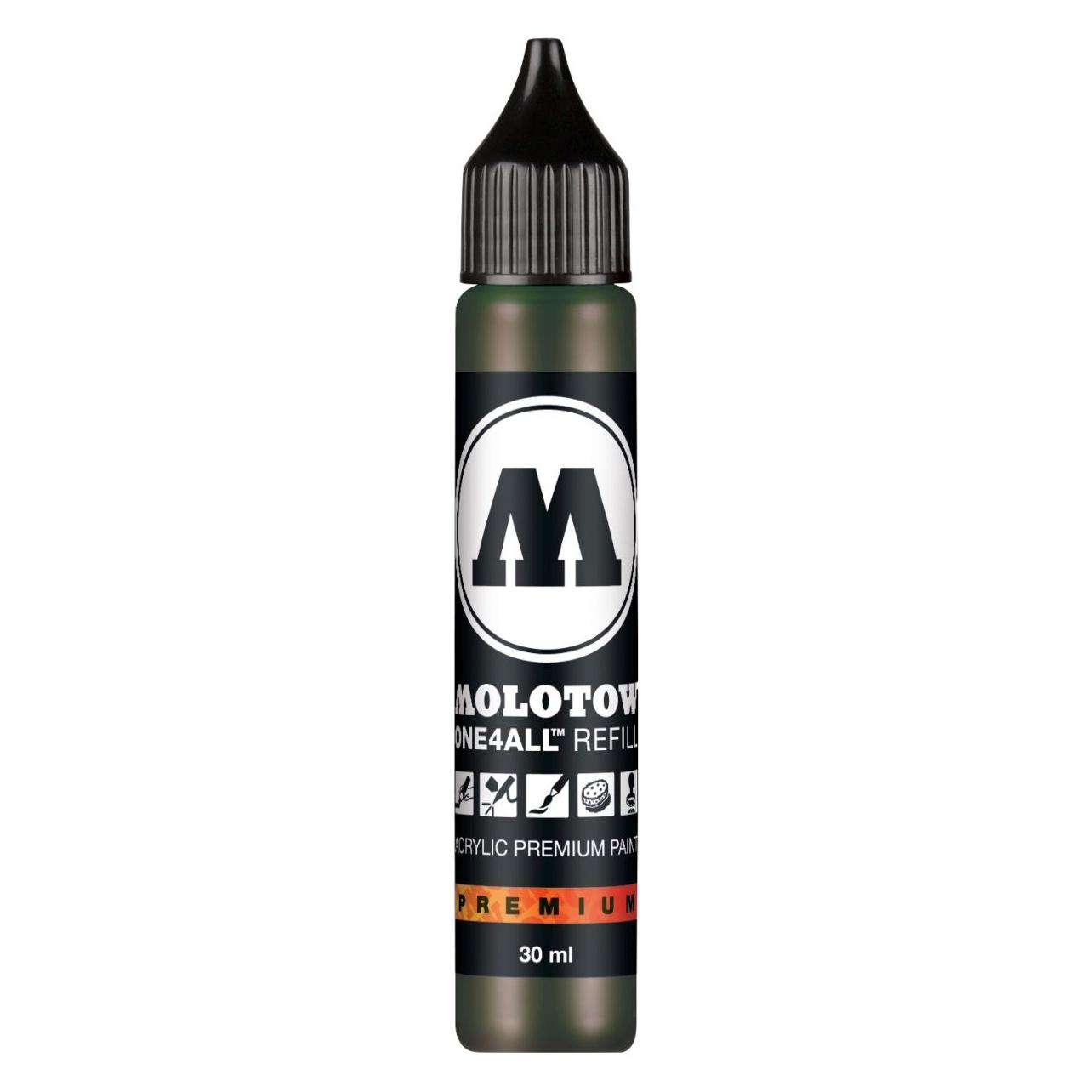 Molotow Nachfülltinte One4All für Permanentmarker 30ml future green (Grün, 1 Stk.) (MO693145)