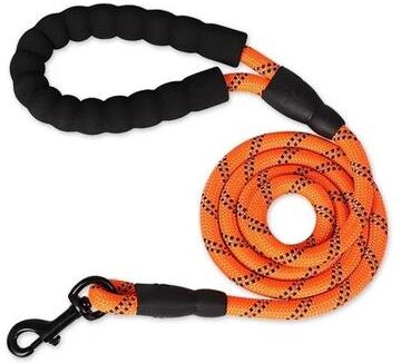 Inspired Finds Heavy Duty Reinforced Dog Leash With Soft Comfort Handle orange 0.31x6.56ft
