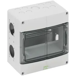 Spelsberg 72990401 Steckdosenkombination, grau, Schutzart IP44, Schlagfestigkeit IK08, Schutzklasse II, Bemessungsisolationsspannung 400V AC
