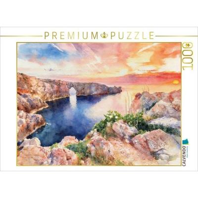 CALVENDO Puzzle Pont d'en Gil auf Menorca | 1000 Teile Lege-Größe 64x48cm Foto-Puzzle für glückliche Stunden