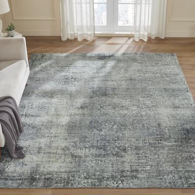 KALATY Urban Distress Abstract Grey Handmade Area Rug