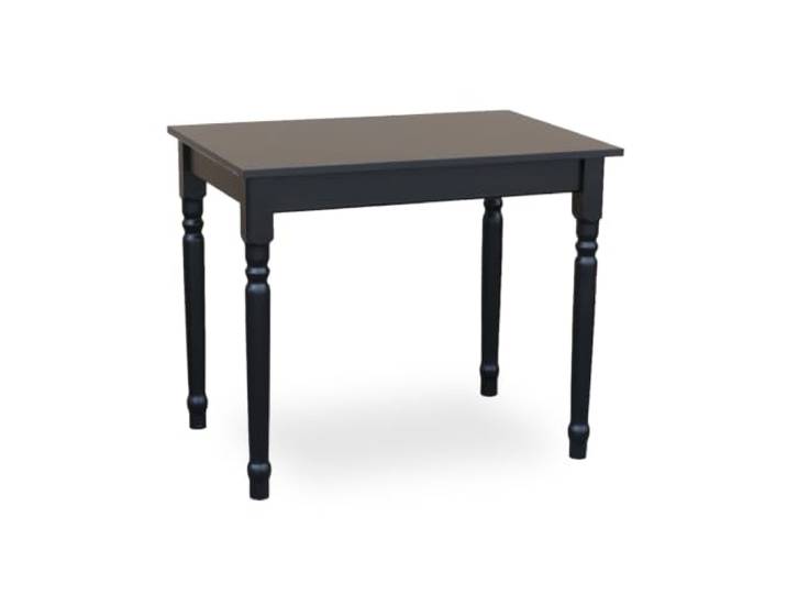 Metdrew Esstisch aus Holz Tisch 90x60 Kompakt & stabil Mit dekorativen Beinen für 2 Personen Kleiner Küchentisch Skandinavisches Design Tischplatte: Schwarz