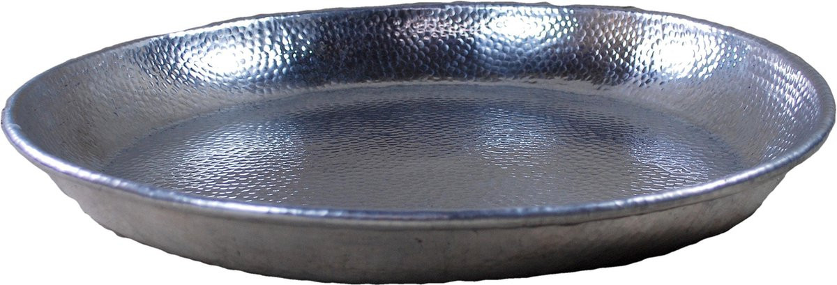 PH design Aluminium decoratieve ronde schaal - Zilver - Ø51 cm