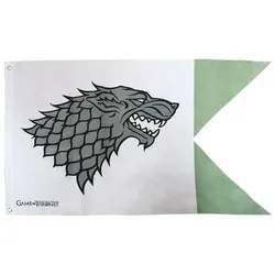 Abystyle, Fahne, GAME OF THRONES - Flag Flagge Banner Stark (70x120cm) (120 x 70 cm)