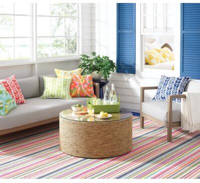 Annie Selke Dash & Albert Summer Stripe Handwoven Indoor Rug