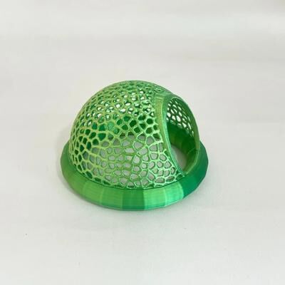 Uplift Essentials Aquarium Floating Cave And Feeding Ring 3 in 1 Shelter For Betta And Shrimp s green