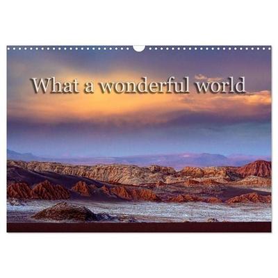 What a wonderful world (Wandkalender 2027 DIN A3 quer), CALVENDO Monatskalender