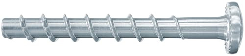 Fischer FBS II 6x40/5 Panhead betonschroeven, grijze lenskopschroeven voor sanitair, verwarming en klimaat, 100 stuks
