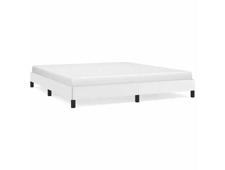 Remise Structure de lit adulte - Blanc - Cadre de lit 2 Personnes - blanc - 193x203cm - similicuir_kbt96p