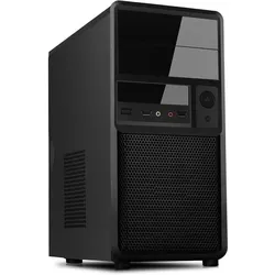 Itek Boitier Mini Tour Micro ATX compatible Spider + alimentation 500W (Noir) (mATX), PC Gehäuse, Schwarz