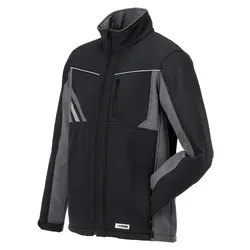 Softshelljacke "HIGHLINE" - M - schwarz/schiefer/zink