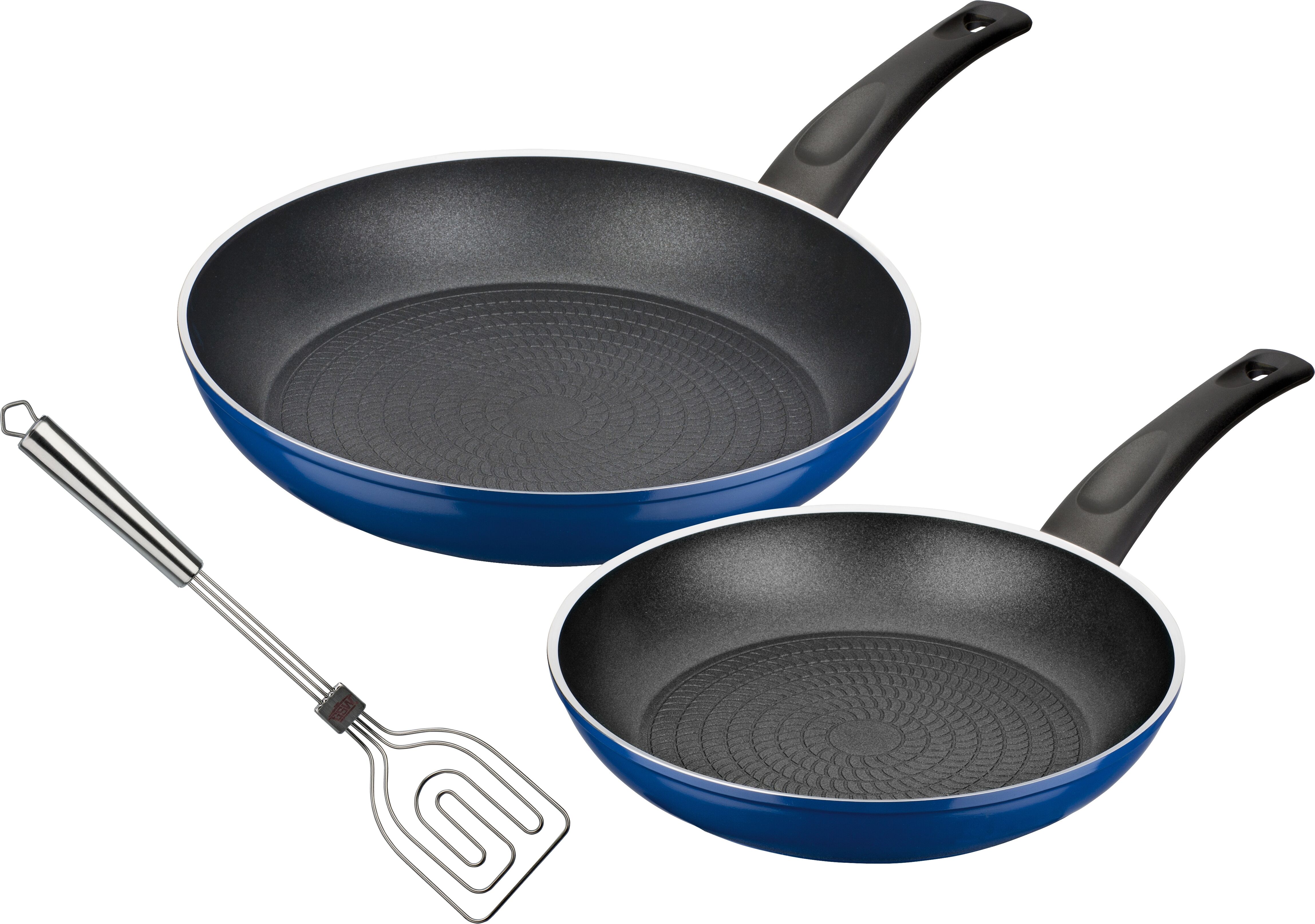 Pfannen-Set GSW "Dream Line", blau, Ø:28cm, Pfannen, Induktion