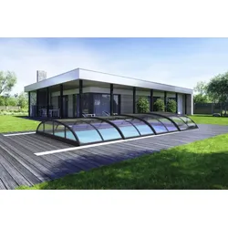 Schwimmbecken-Überdachung / Abdeckung SkyCover® Solid 4.2x8.5m