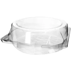 MONOUSO - Klappbox PET für Gebäck Ø20x8cm (115 Stück)