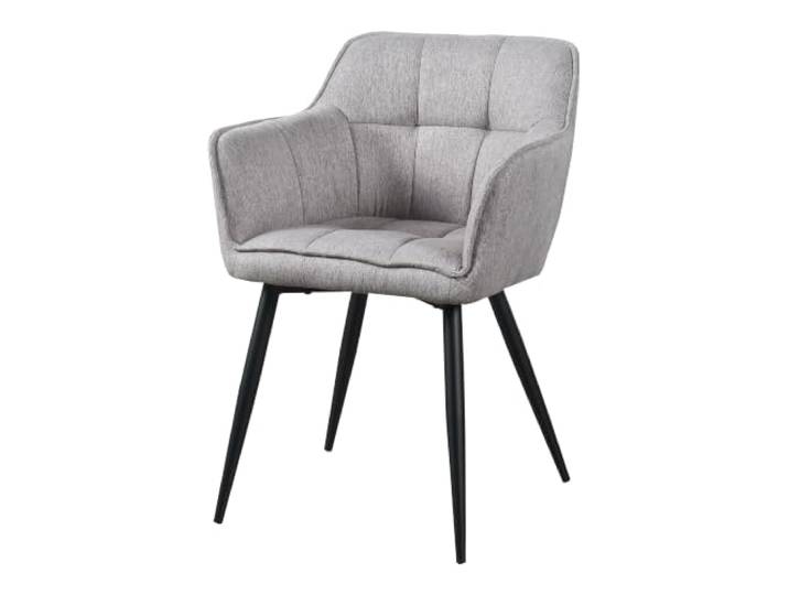 Helloshop26 Esszimmerstühle für Wohnzimmer, modernes Design, Küche, 81 x 57 x 53 cm, Grau, Schwarz, 2 Stück