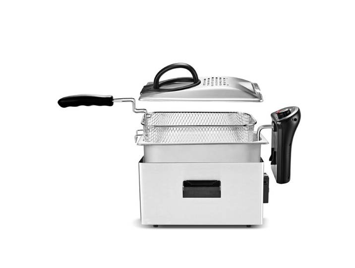 KitchenCook K-FRY Friteuse sans huile 3 L semi-professionnelle en acier inoxydable