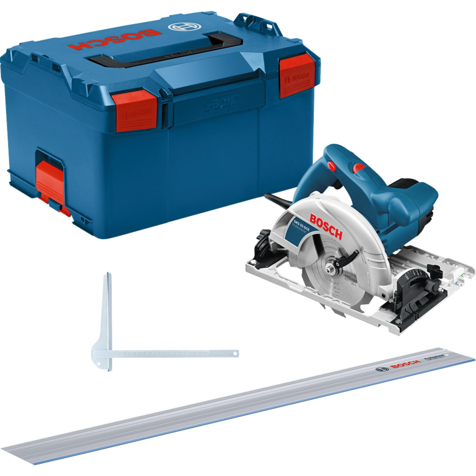 Bosch Professional GKS 55+ GCE + FSN 1400 Set Handcirkelzaag 1.350 W