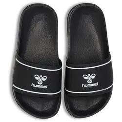 HUMMEL POOL SLIDE JR  black/white 32