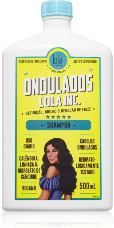 Lola Cosmetics Ondulados Lola Inc. Shampoo Feuchtigkeit spendendes Shampoo für welliges und lockiges Haar 500 ml