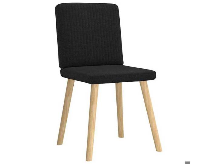 ZENCORE@ Chaises à manger - Entretien facile - lot de 4 - noir tissu - 110 kg par siège（6638)