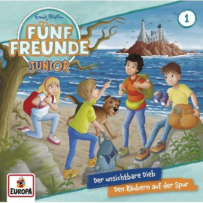Fünf Freunde Junior 01: Der unsichtbare Dieb / Den Räubern auf der Spur - Enid Blyton, CD, 0196588153020