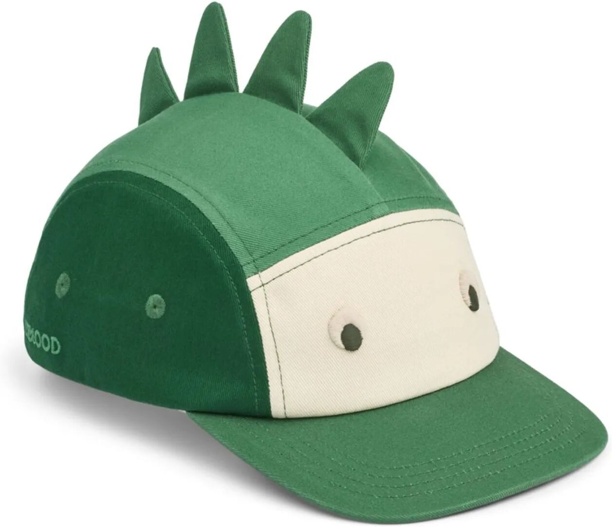 Liewood Casquette Rory Dinosaure Coton Bio Vert 49 cm